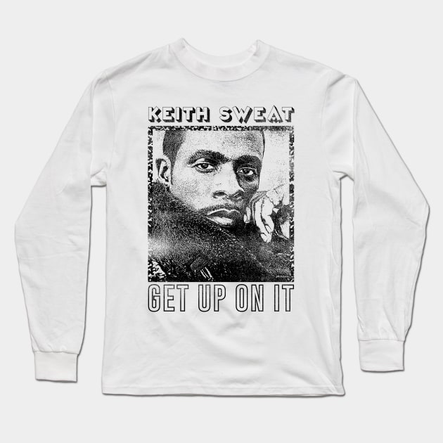 Keith Sweat //////// Retro Faded Style 90s Fan Design Long Sleeve T-Shirt by DankFutura